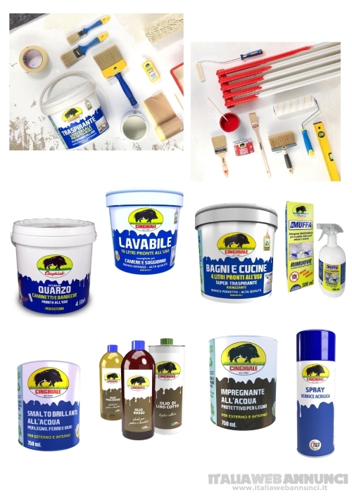 Stock di vernici e articoli per pittura 4543pz