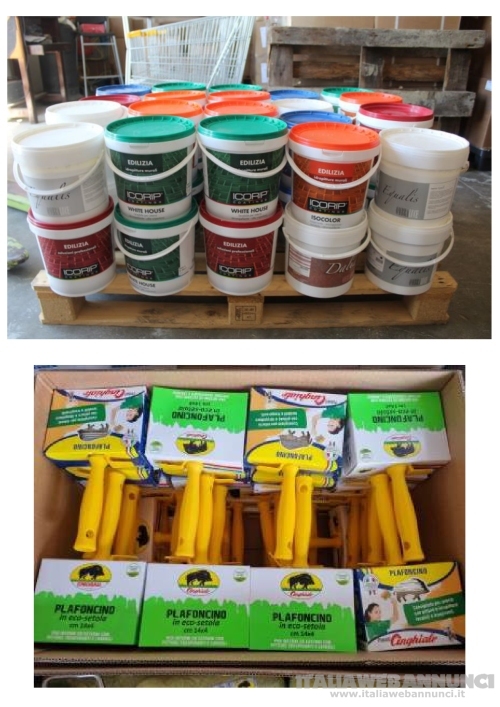 Stock di vernici e articoli per pittura 4543pz