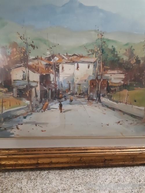 Quadro Paesaggio artistico Napoletano 1979