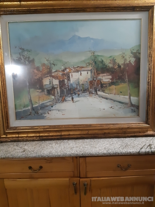 Quadro Paesaggio artistico Napoletano 1979